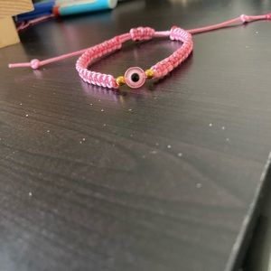 pink evil eye bracelets